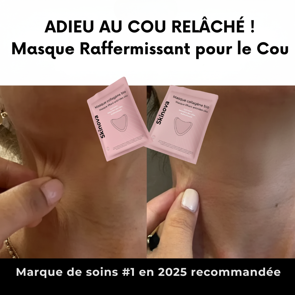 Masque collagène pour le cou