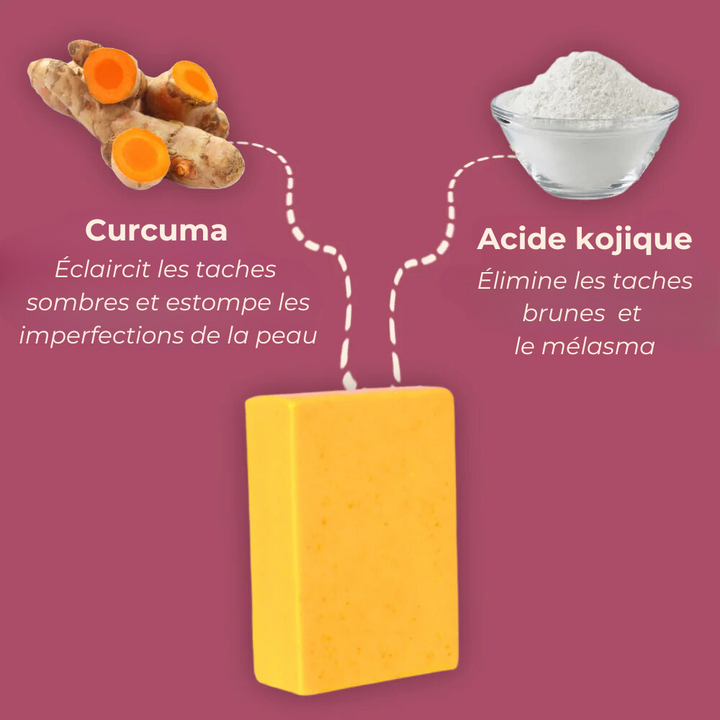 L’Essentiel Doré - Savon naturel au curcuma pour un teint lumineux et équilibré