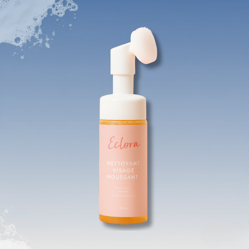 Nettoyant Éclora – Formule éclaircissante au curcuma & acide kojique