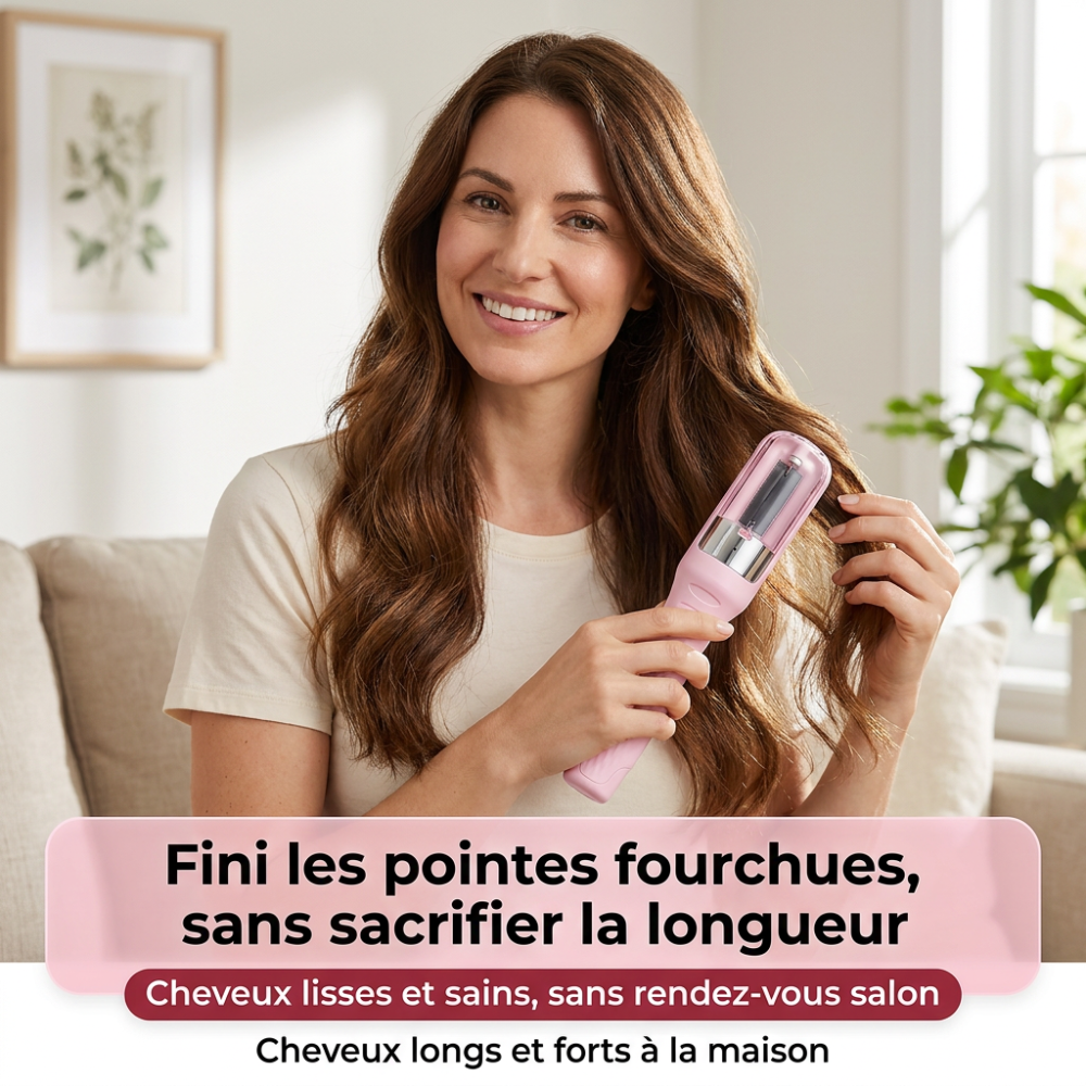 Lissia™ — Appareil Anti-Fourches pour Cheveux Lisses & Soyeux