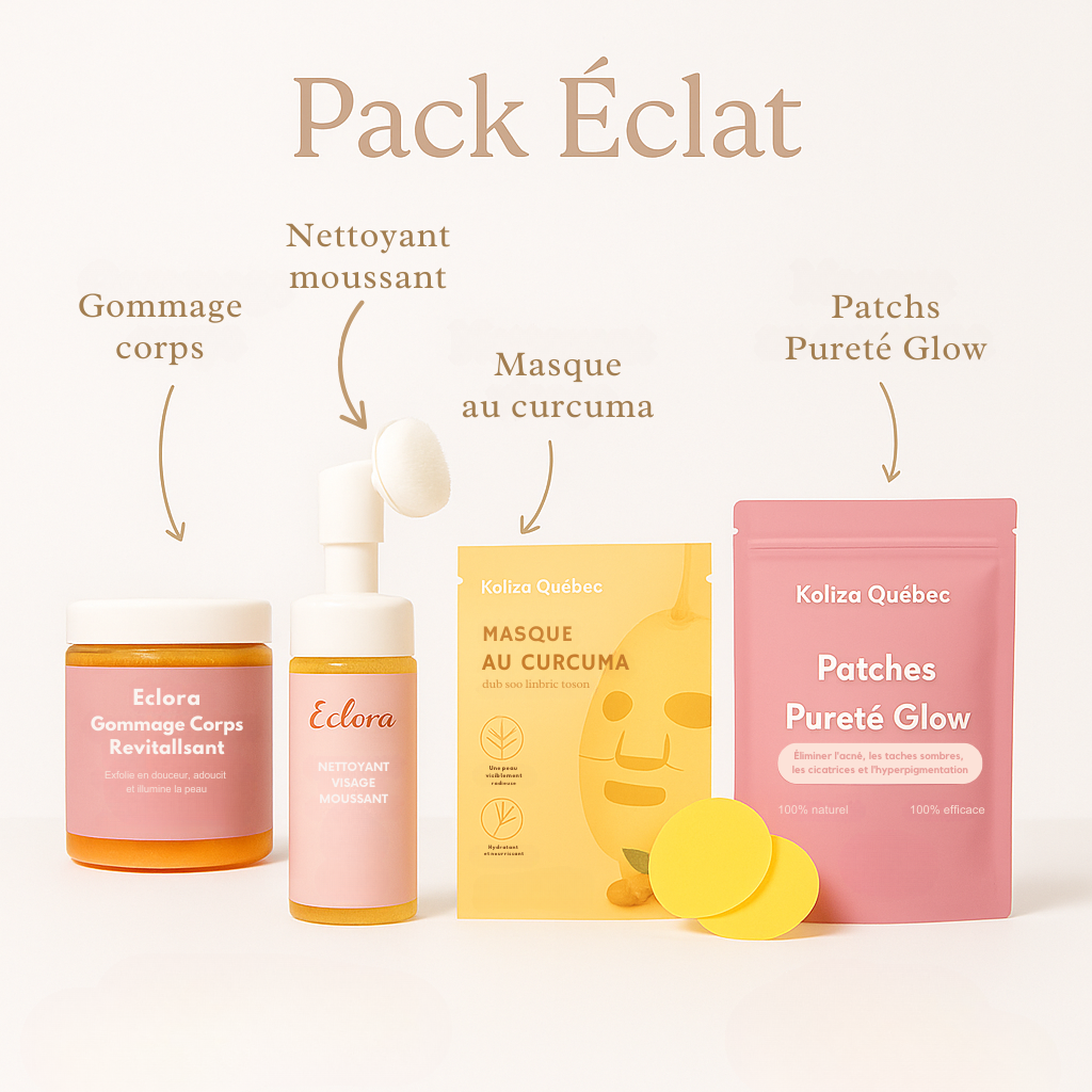 Pack Éclat – Routine 4-en-1 pour une Peau Nette et Radieuse