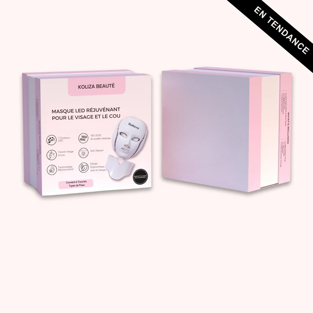 Koliza™ 2.0 – Masque LED Rajeunissant Visage & Cou