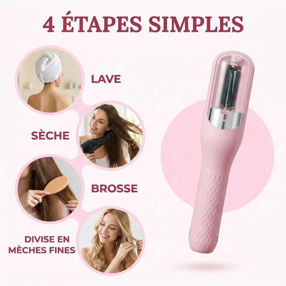 Lissia™ — Appareil Anti-Fourches pour Cheveux Lisses & Soyeux