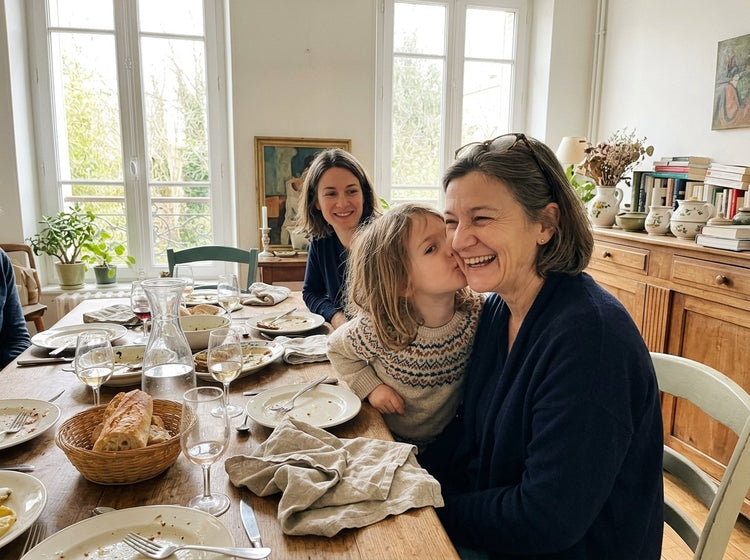 Le même déjeuner du dimanche, quelques mois plus tard.
