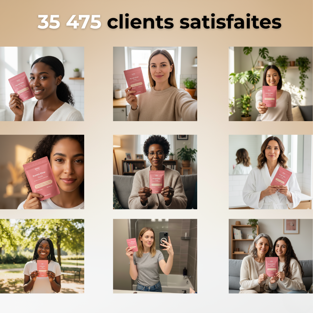 Cotons nettoyants Pureté Glow – Pour une peau lisse, pure et éclatante