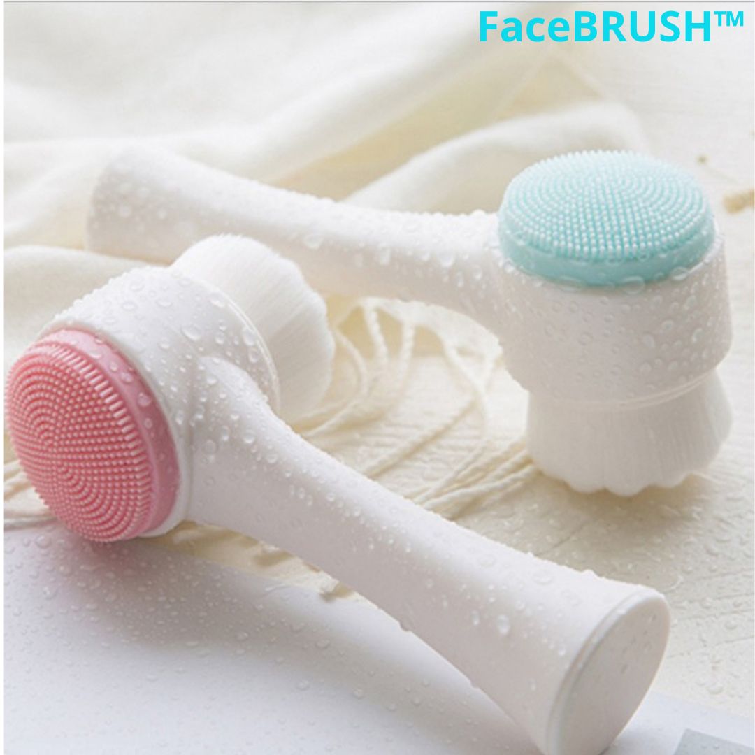 Brosse Double Face Nettoyante et Exfoliante visage | Koliza™