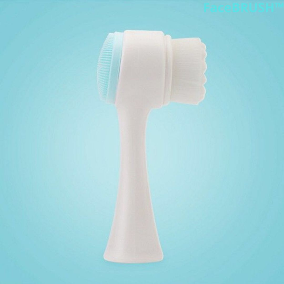 Brosse Double Face Nettoyante et Exfoliante visage | Koliza™