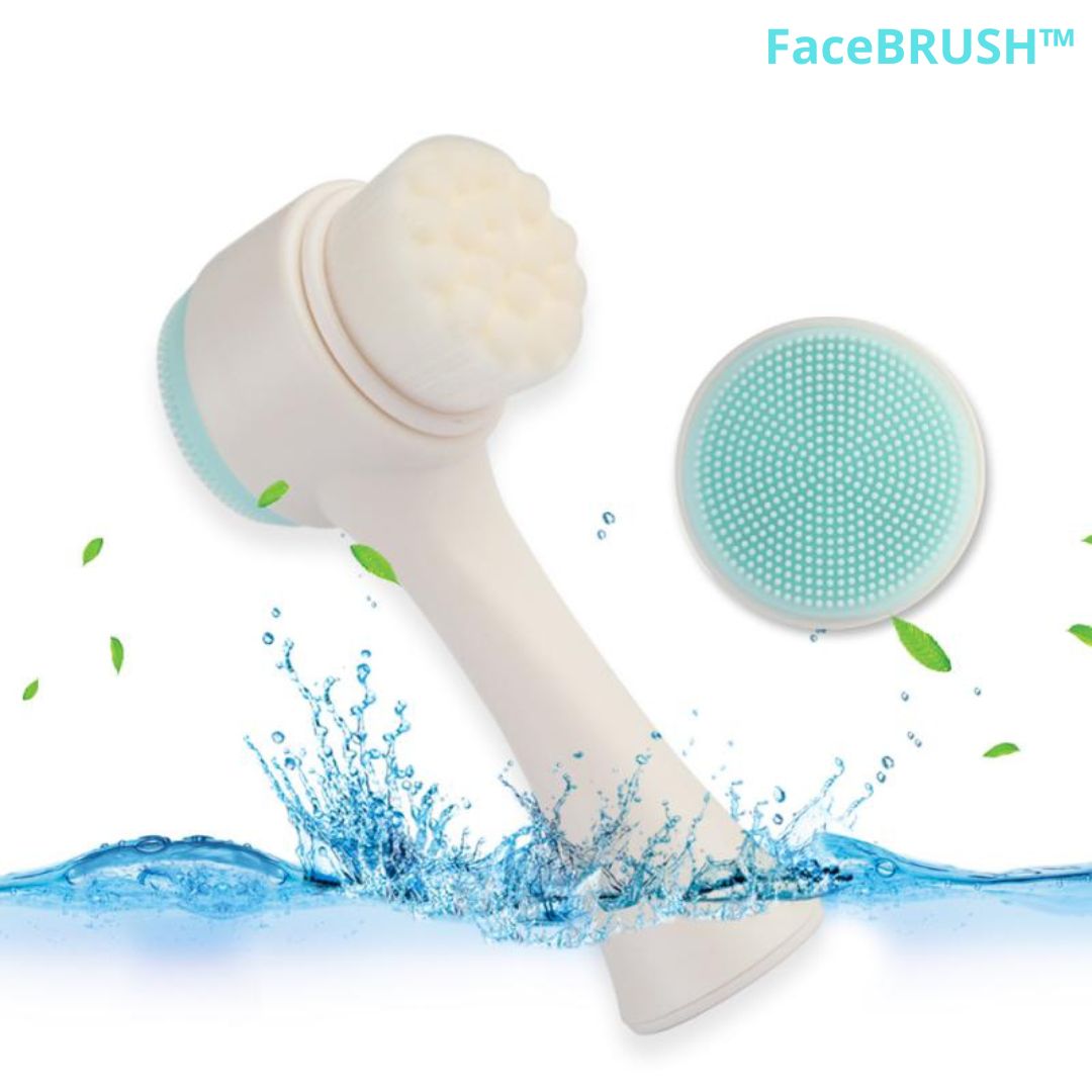 Brosse Double Face Nettoyante et Exfoliante visage | Koliza™